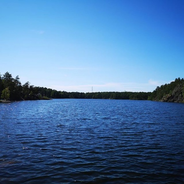 My swim lake is small and deep and warm #gömmaren #lake #worserphoto #awesome.jpg